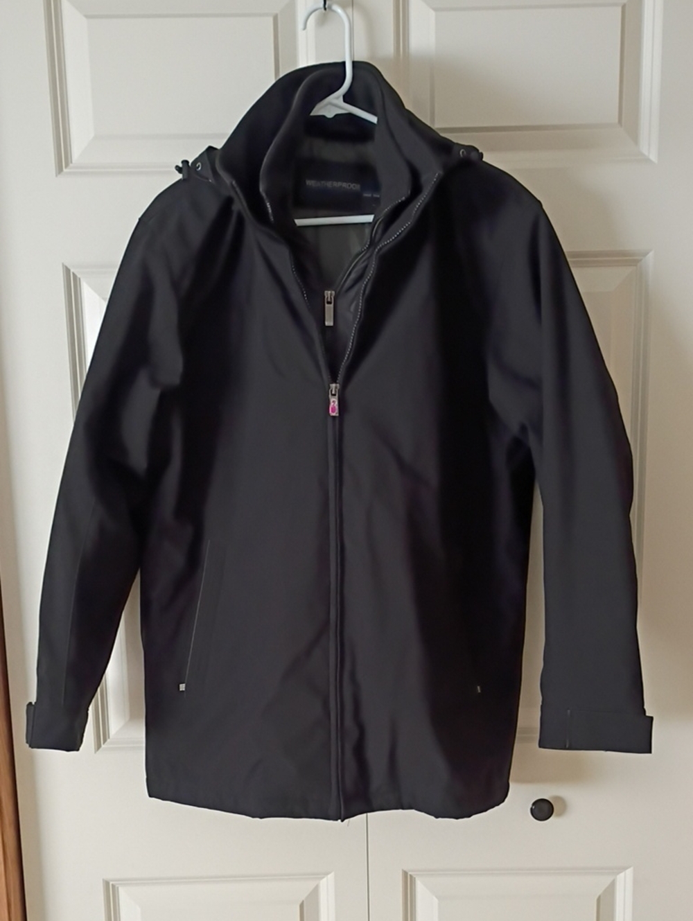 Weatherproof Men's Black Hooded Performance Jacket